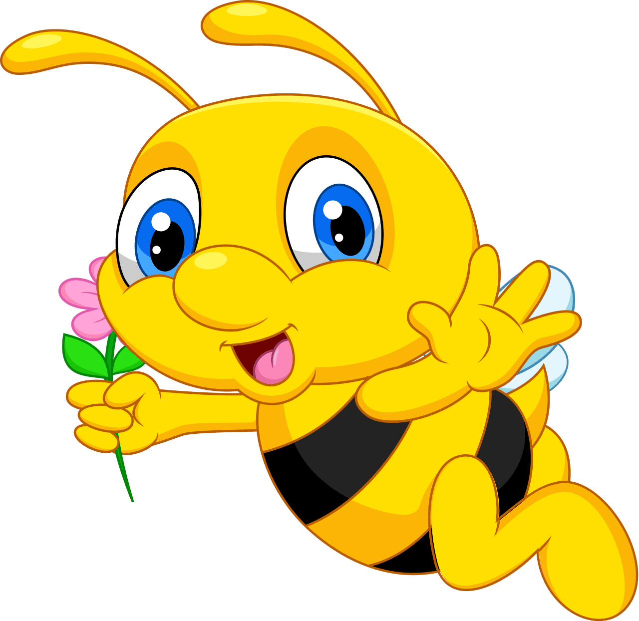 Happy Bee Mascot